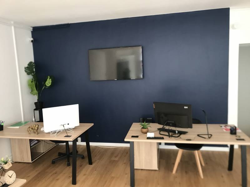 Après chantier avec installation des fournitures meubles à Lyon 7