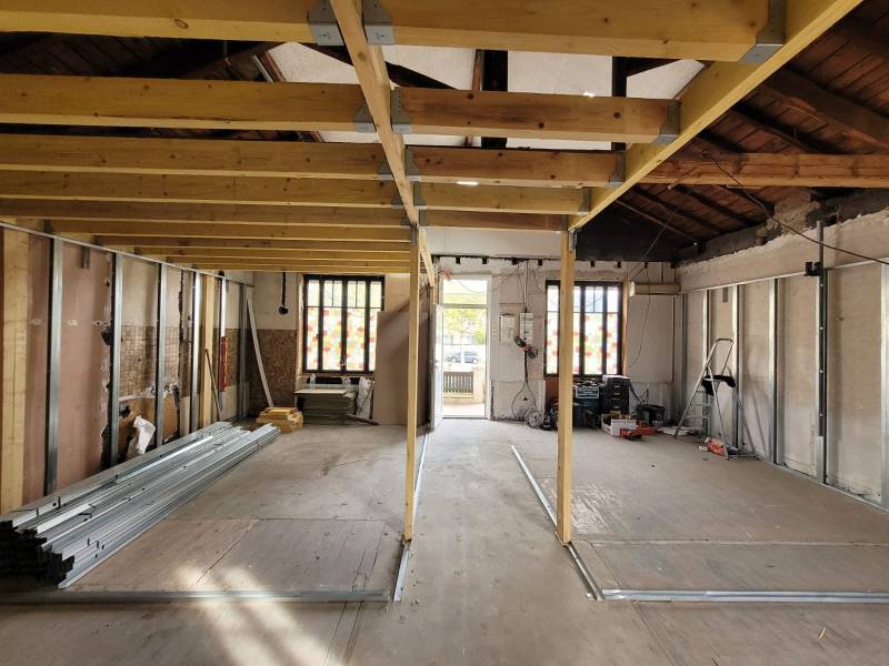 Début travaux electricité creation de mezzanine