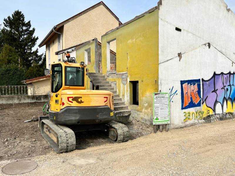 Avant/Après Début des travaux transformation maison en immeuble à Douvaine